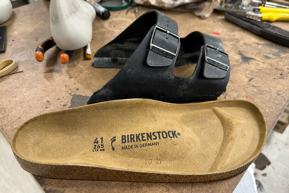 changement lit de pied Birkenstock